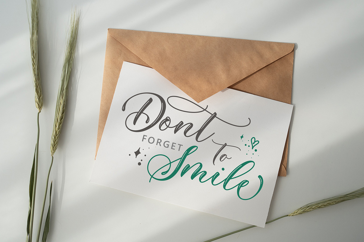 Demiela Script, a Script Font by JamalCreativeStudio (Photo 7 of 8)