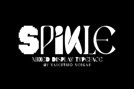 Spikle - Mixed Display Typeface, a Sans Serif Font by Valentino Vergan