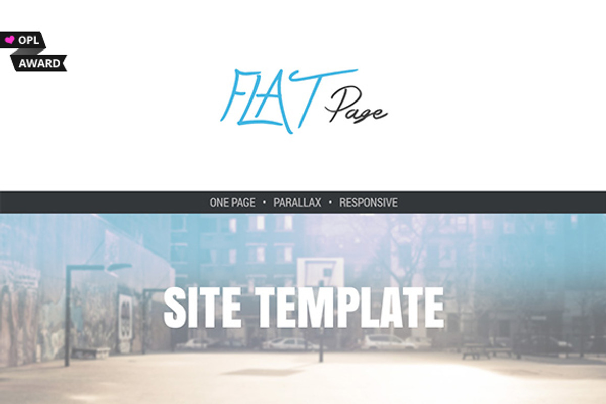 Flatpage - One Page Responsive Theme, a Landing Page Template by ProfMe Themes