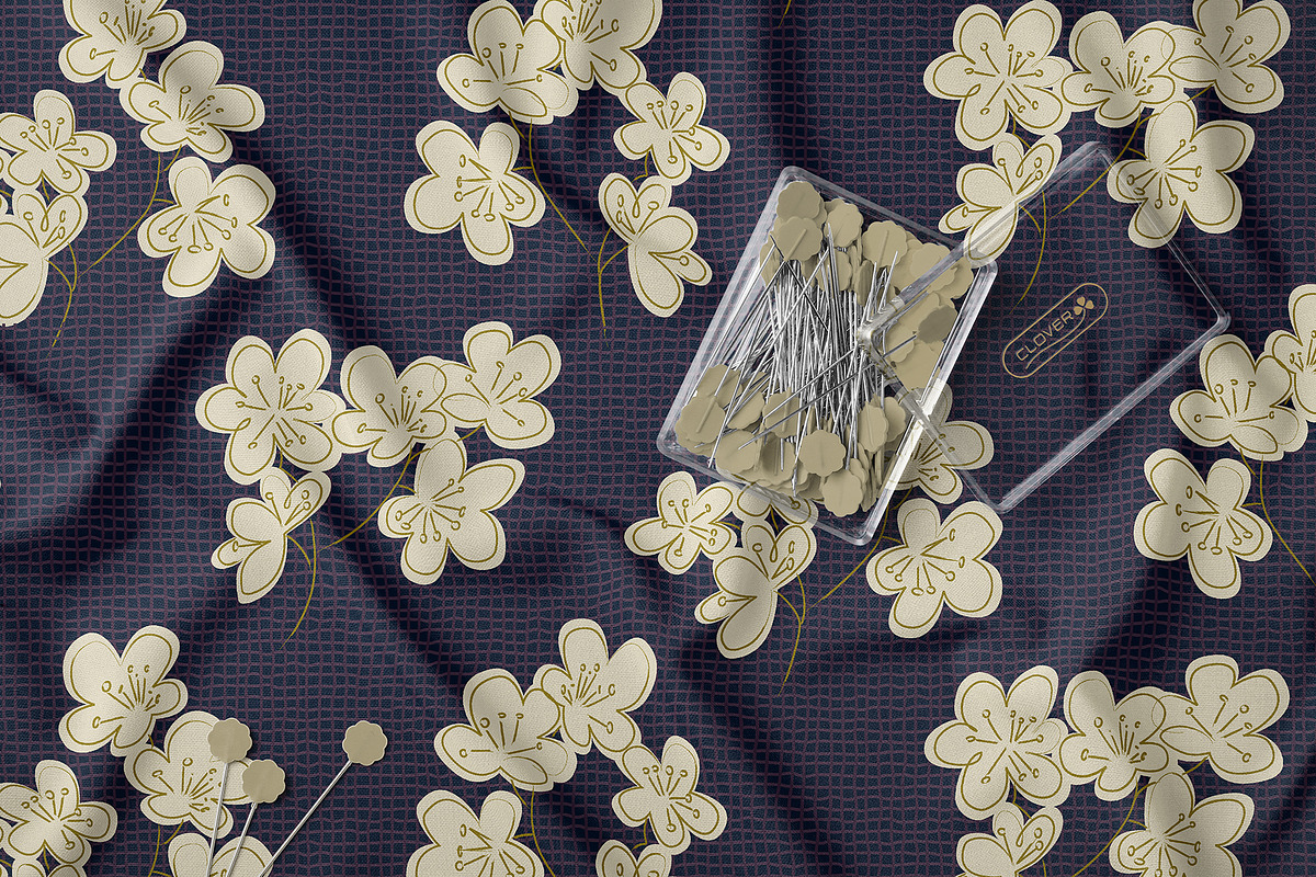 Elegant Japanese Floral Pattern, a Pattern Graphic by StudioGlouna (Photo 3 of 5)