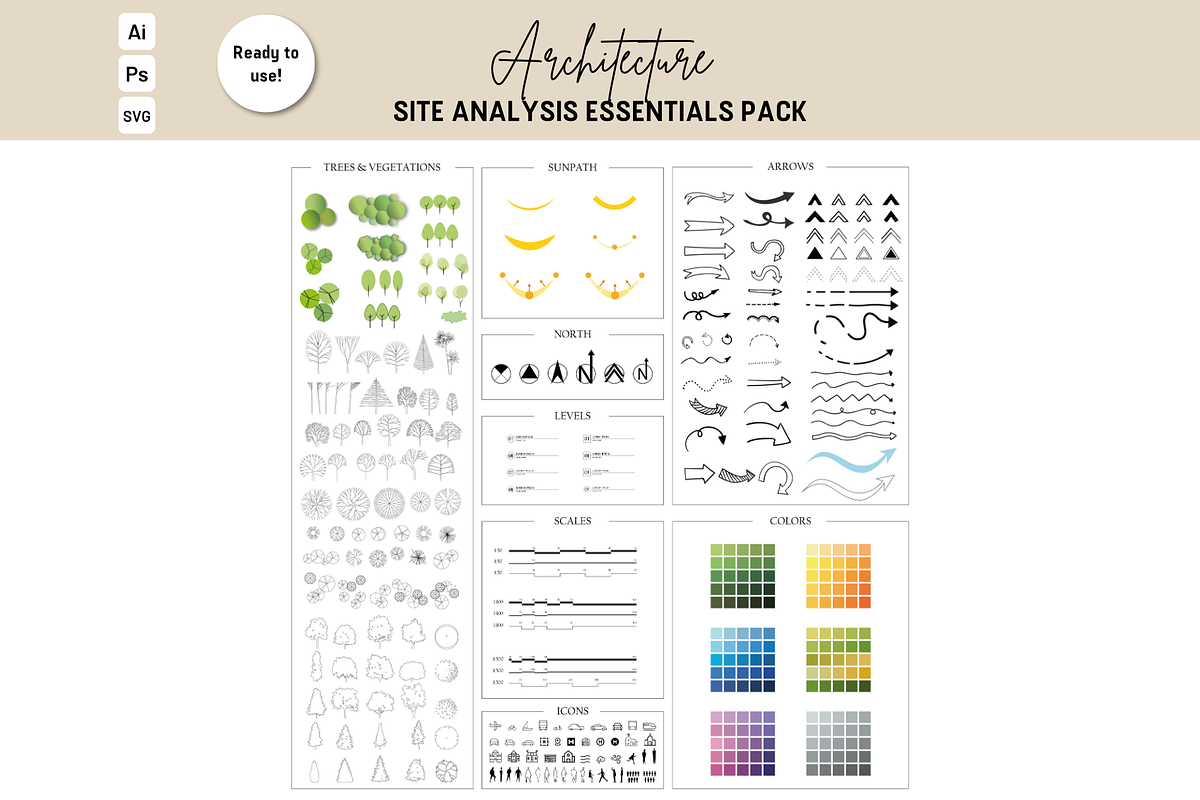 Architecture Site Analysis Essential, an Object Graphic by yesitisprintable (Photo 3 of 4)