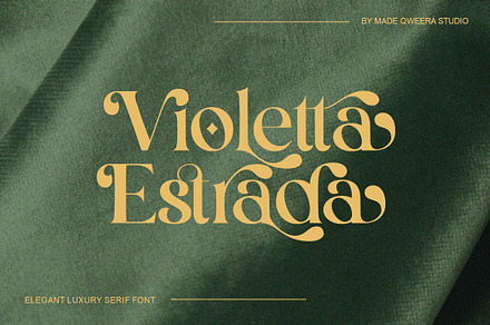 Violetta Estrada - Elegant Luxury, a Serif Font by Qweera Studio