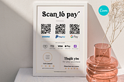 Scan to pay QR code Canva Template, a Flyer Template by Hellohastore (Thumbnail 1 of 7)