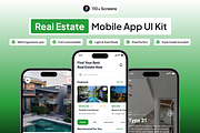 HomeQu - Real Estate App UI Kit, an UI Kit Template by Moni Studio (Thumbnail 1 of 6)