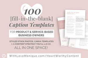 100 Caption Templates for Instagram