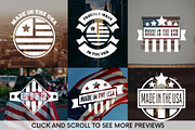 Made in the USA Logos and Badges, a Branding & Logo Template by Lustra Frisk (Thumbnail 2 of 3)