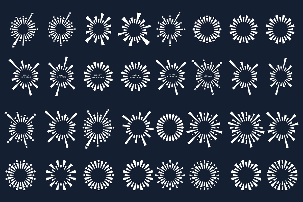 fireworks explosion design vector, a Branding & Logo Template by BARONSTD (Photo 5 of 6)