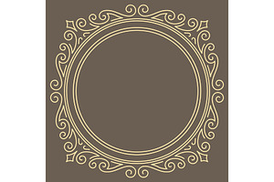 Line curl frame., a Decorative Illustration by incomible