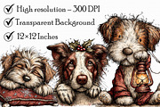 Festive Dog Winter Clipart, an Illustration by Libby Wishes (Thumbnail 8 of 8)