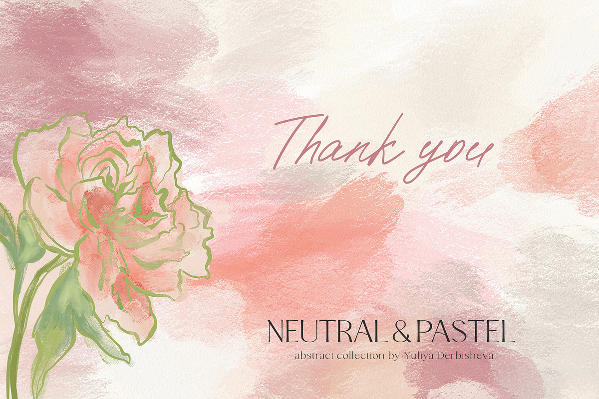 Neutral pastel background flowers, a Background Graphic by Yuliya Derbisheva (Photo 17 of 17)