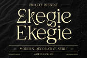 Ekegie Modern Decorative Serif Font, a Serif Font by Rasio Studio (Thumbnail 9 of 9)