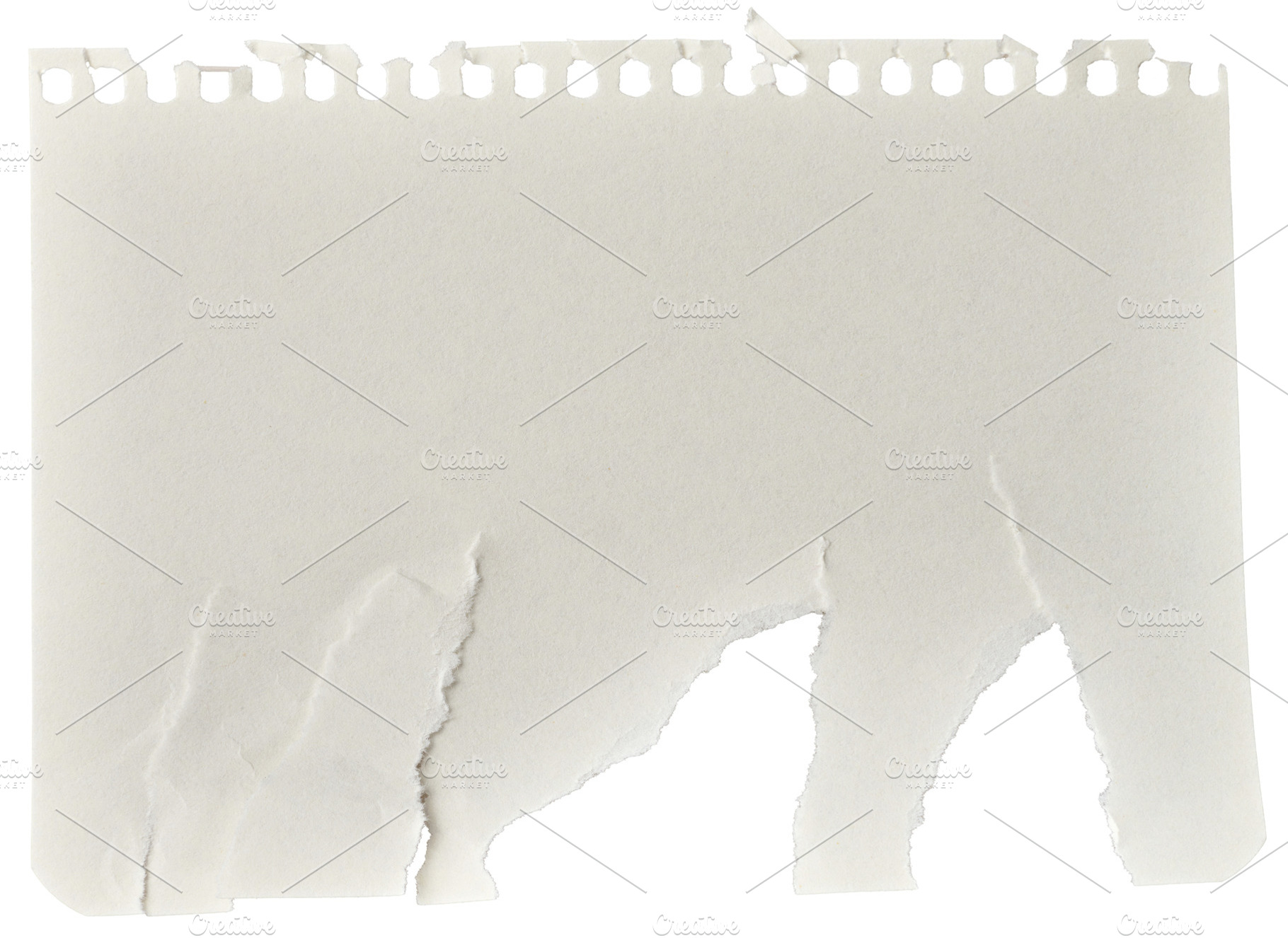 Rectangular scrap of white paper with perforated top edge and to, a Background Photo by ndanko