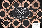 Peach Lace Vector Frames, an Illustration by Amanda Ilkov (Thumbnail 3 of 5)