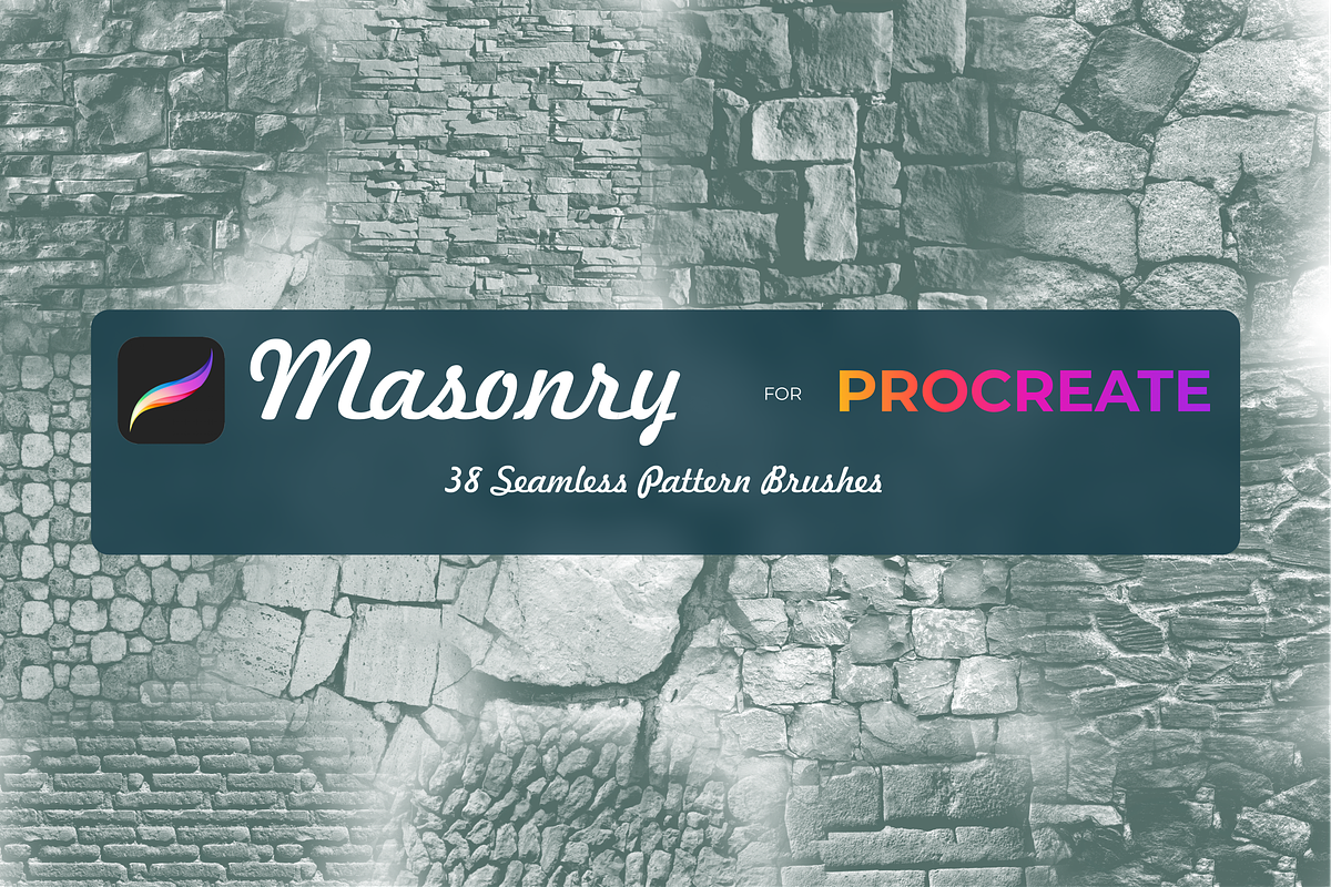 Masonry for Procreate X5, a Brush Add-On by Graphics Resources (Photo 9 of 12)