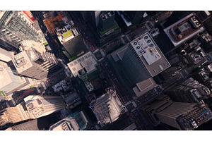 Aerial view of New York City's