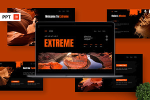 Extreme - Adventure Powerpoint, a Presentation Template by Deepslide Studio