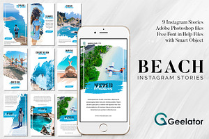 Beach Instagram Stories Template