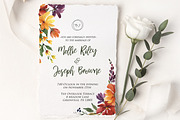 Watercolor Flowers, Burgundy & Gold, an Illustration by Graphic Blue Bird (Thumbnail 4 of 6)