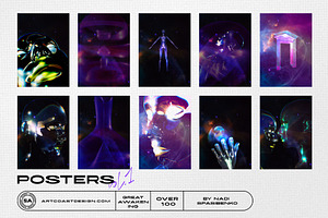 COSMIC AWAKENING 3D Objects & Poster