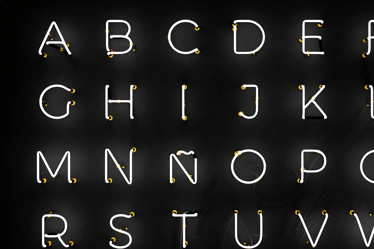 Neon Typography, an Object 3D Model by Studio Ochi (Photo 4 of 8)