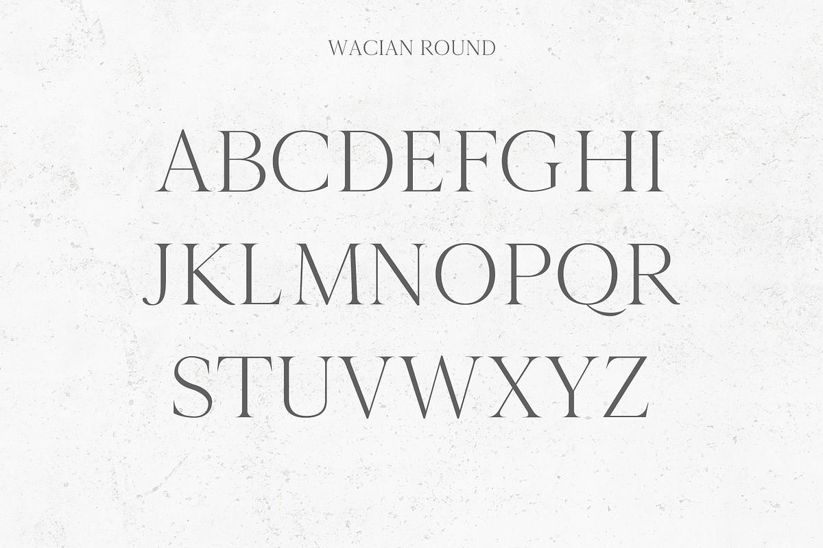 Wacian Serif Font Family preview 3