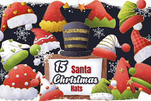 Glitter Christmas Hats Collection