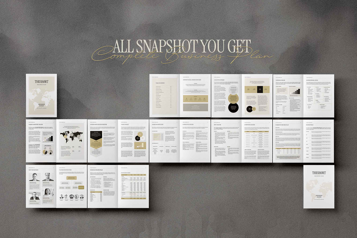 Business Plan Template, a Brochure Template by Proonty (Photo 4 of 4)
