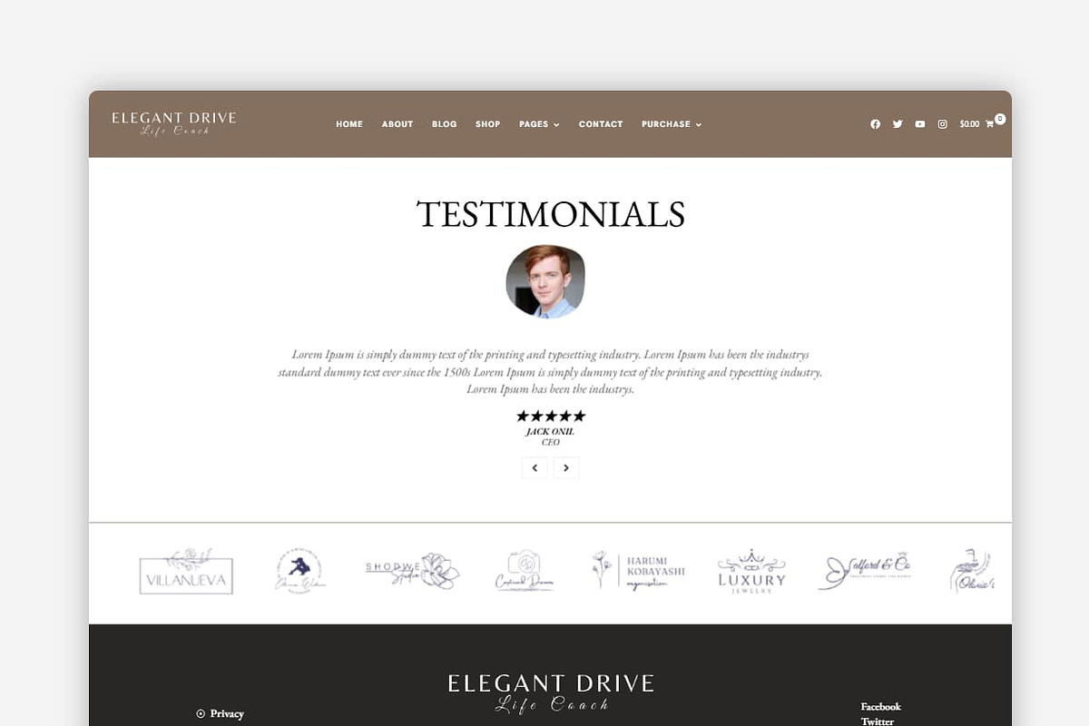 Elegant Drive WordPress Theme preview 6