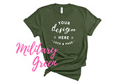 Bella Canvas TShirt Mockups On White, a Shirt Mockup by lock and page (Thumbnail 15 of 92)