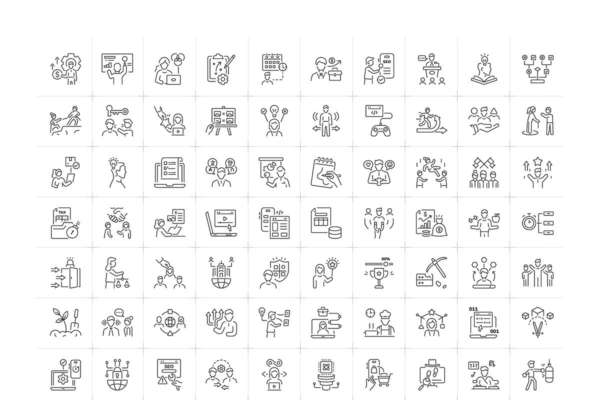 Skills and Expertise Icons, an Outline Icon by Prosymbols (Photo 5 of 5)