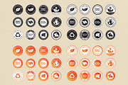 Eco Friendly Badge Sticker Set Vecto, an Object Graphic by DesignerCandies (Thumbnail 4 of 9)