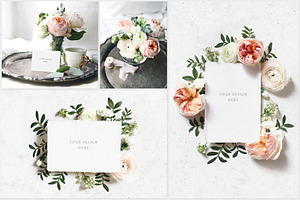 English Roses Wedding Mockups Photos