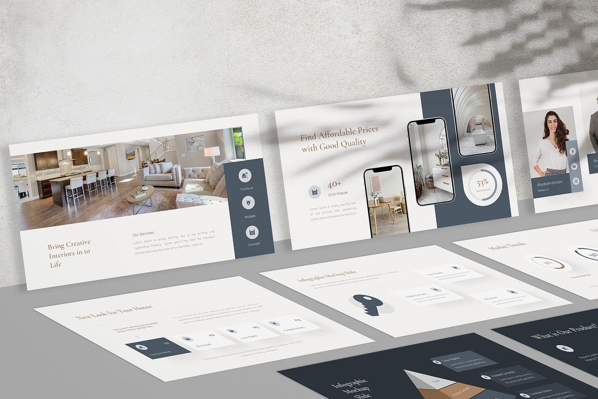 Interior Design Google Slides, a Presentation Template by New Coral Design (Photo 6 of 6)
