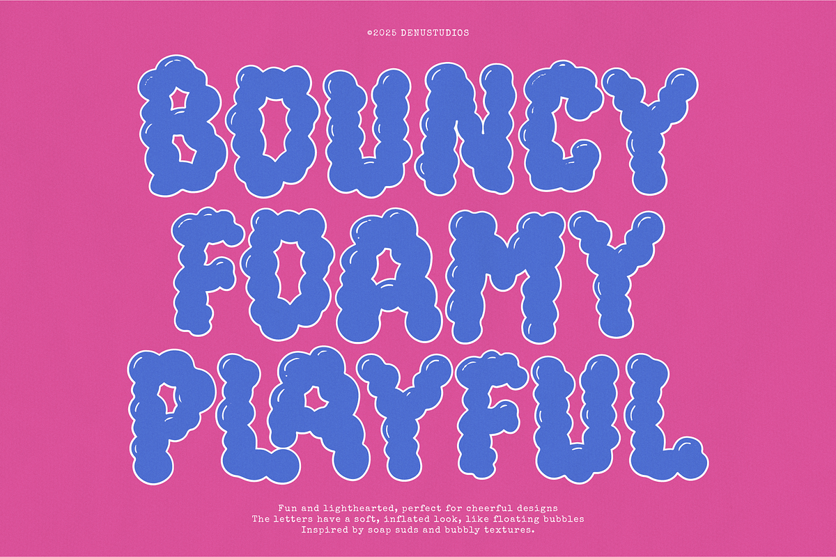 Fabilo Soap | Bold Bubble Font, a Handwritten Font by Denustudios (Photo 2 of 12)