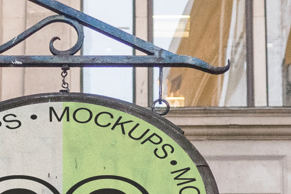 London Hanging Sign Mockup S010, an Advertising Mockup by CC Mockups (Photo 3 of 3)