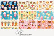 70 kawaii drinks seamless pattern, a Pattern Graphic by Poppy Lane Studio (Thumbnail 7 of 10)