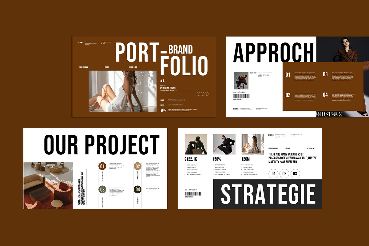 Brand Portfolio Presentation Templat preview 3