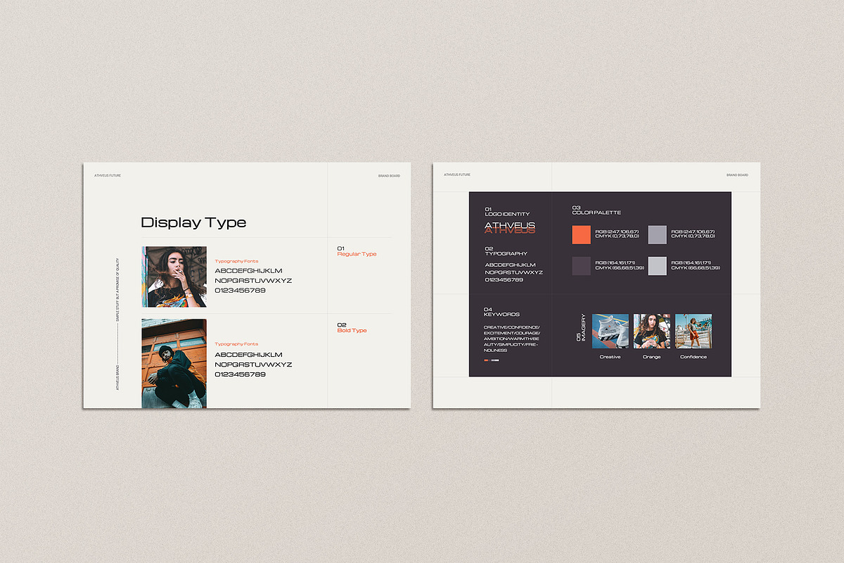 ATHVEUS - Powerpoint Brand Board, a Presentation Template by notgreystudio (Photo 4 of 11)