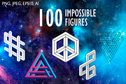 100 impossible figures, an Illustration by Lina_Lisichka (Thumbnail 1 of 11)
