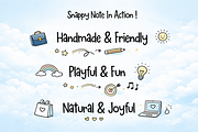 Snappy Note Playful Handwriting Font, a Handwritten Font by cocodesign (Thumbnail 5 of 7)