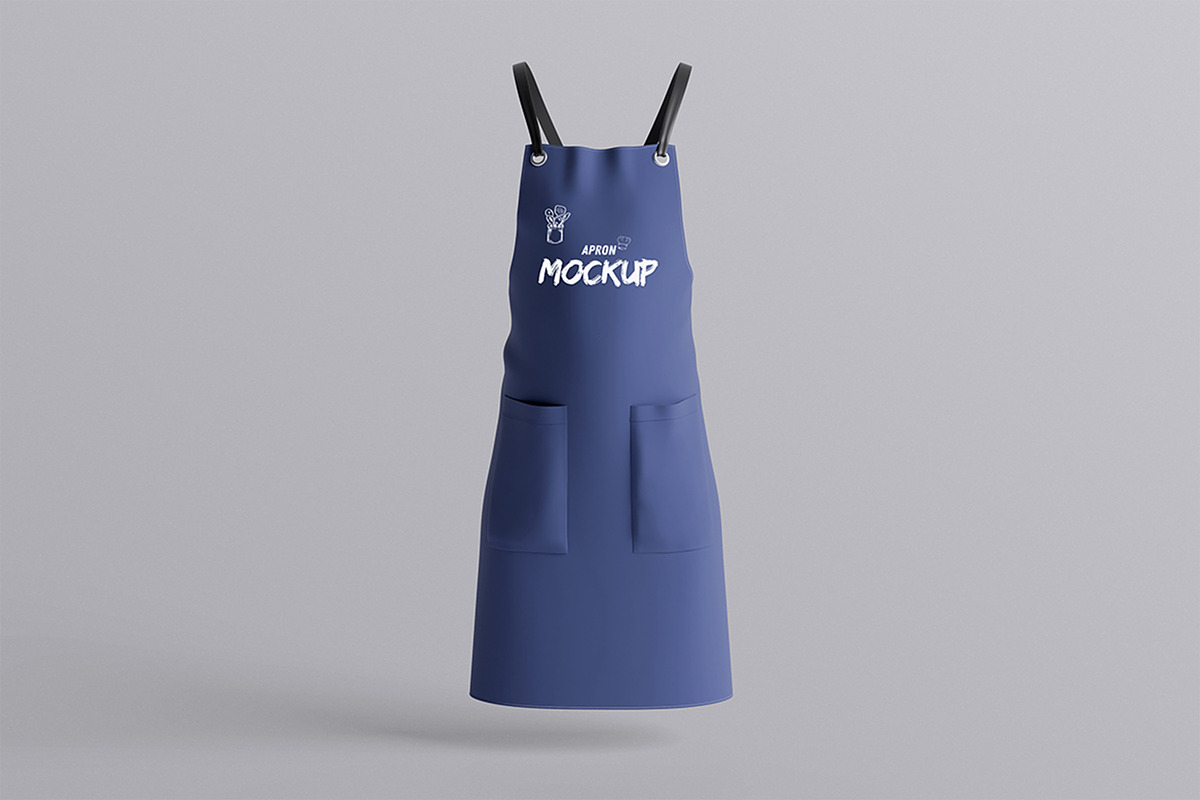 Apron Mockup, a Cups & Container Mockup by HanaSaka_Studio