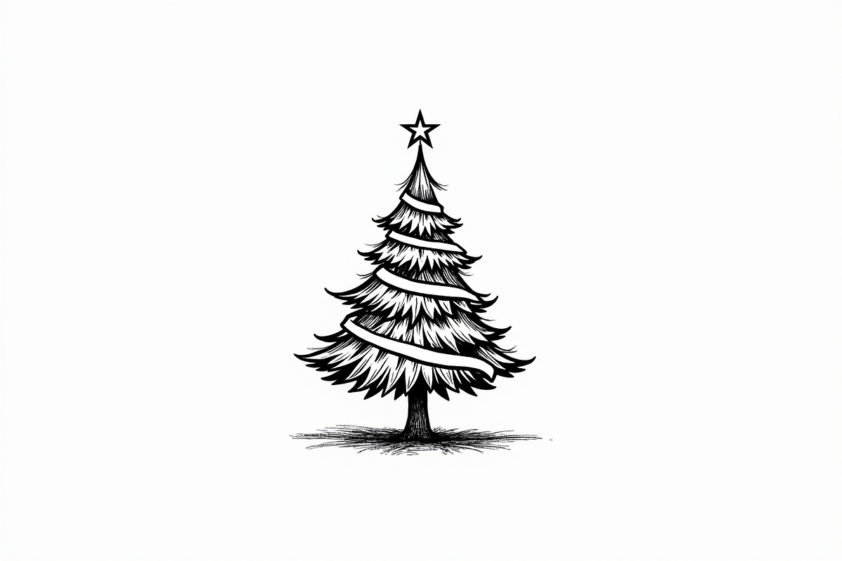 Merry Christmas Tree Clipart Collect, an Illustration by jahid234 (Photo 14 of 21)