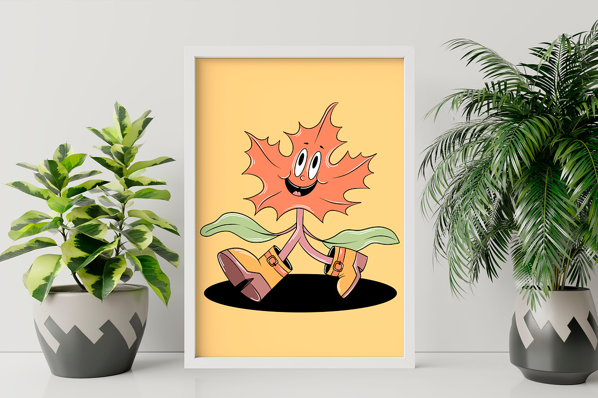 Fall Retro Clipart - Vector, a Decorative Illustration by Alina Sh (Photo 9 of 10)