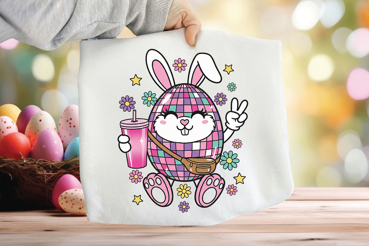 Disco Ball Easter PNG, an Illustration by CraftArtStudio (Photo 1 of 4)