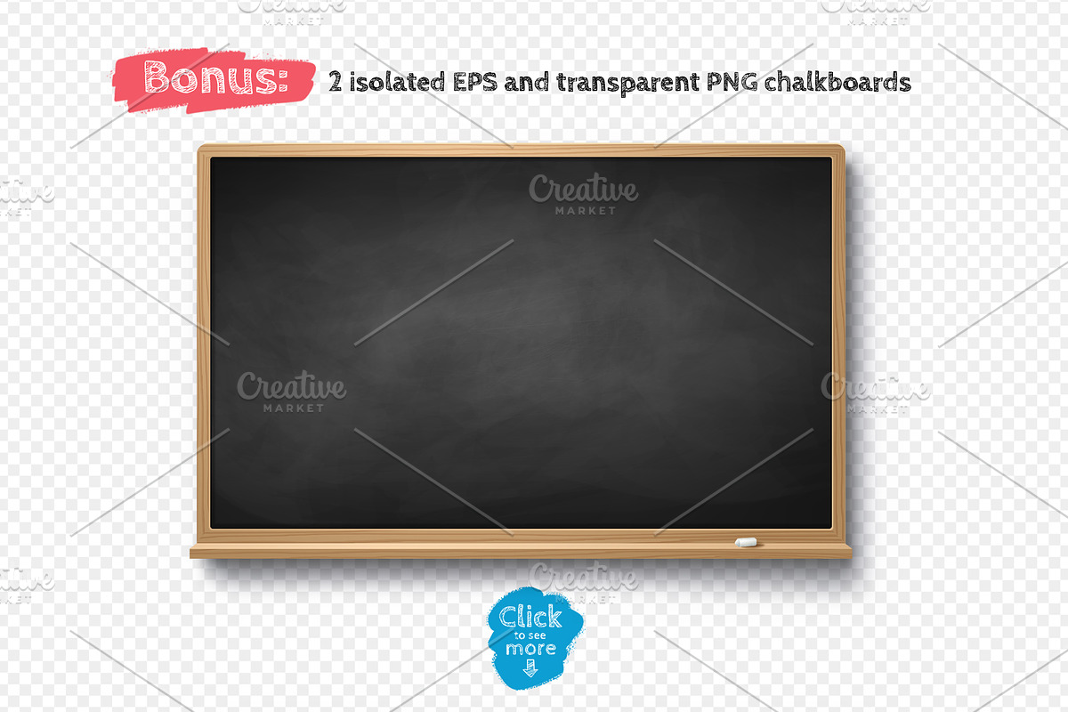 Chalked education set (color), an Object Graphic by Sonya Illustrations (Photo 9 of 9)