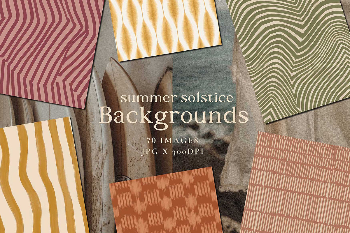 Organic Summer Boho Backgrounds, a Graphic by Paper Flowers Studio (Photo 1 of 10)