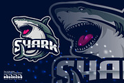 Shark Mascot Esport Logo, a Branding & Logo Template by prps.std (Thumbnail 1 of 3)