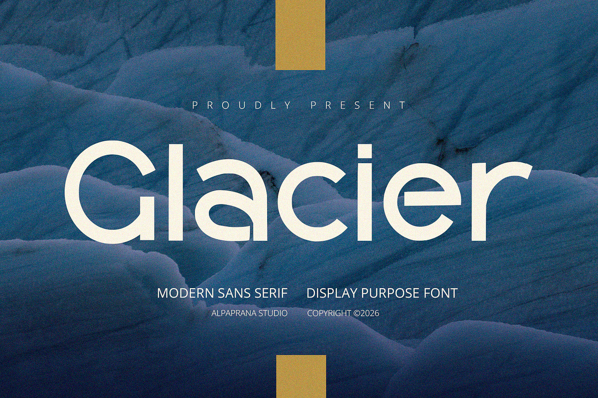 Glacier - Display Font, a Handwritten Font by Alpaprana (Photo 1 of 10)