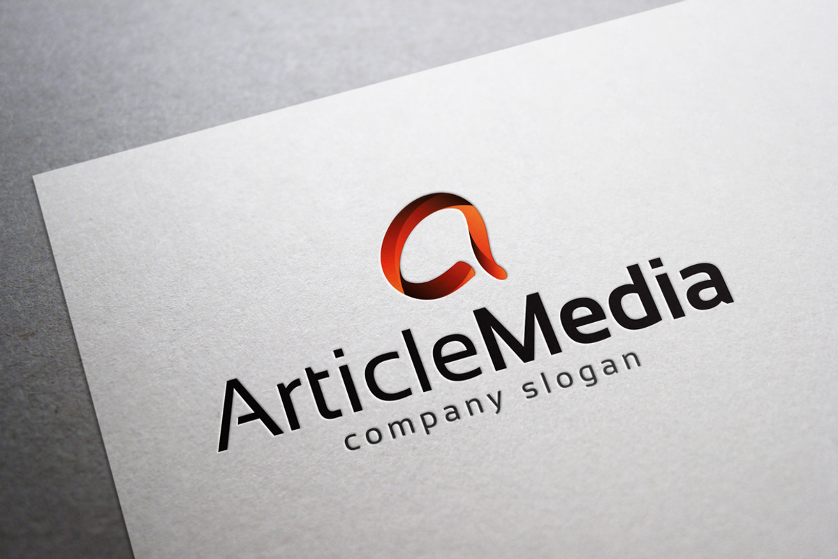 Article Media Logo, a Branding & Logo Template by EmilGuseinov (Photo 1 of 2)