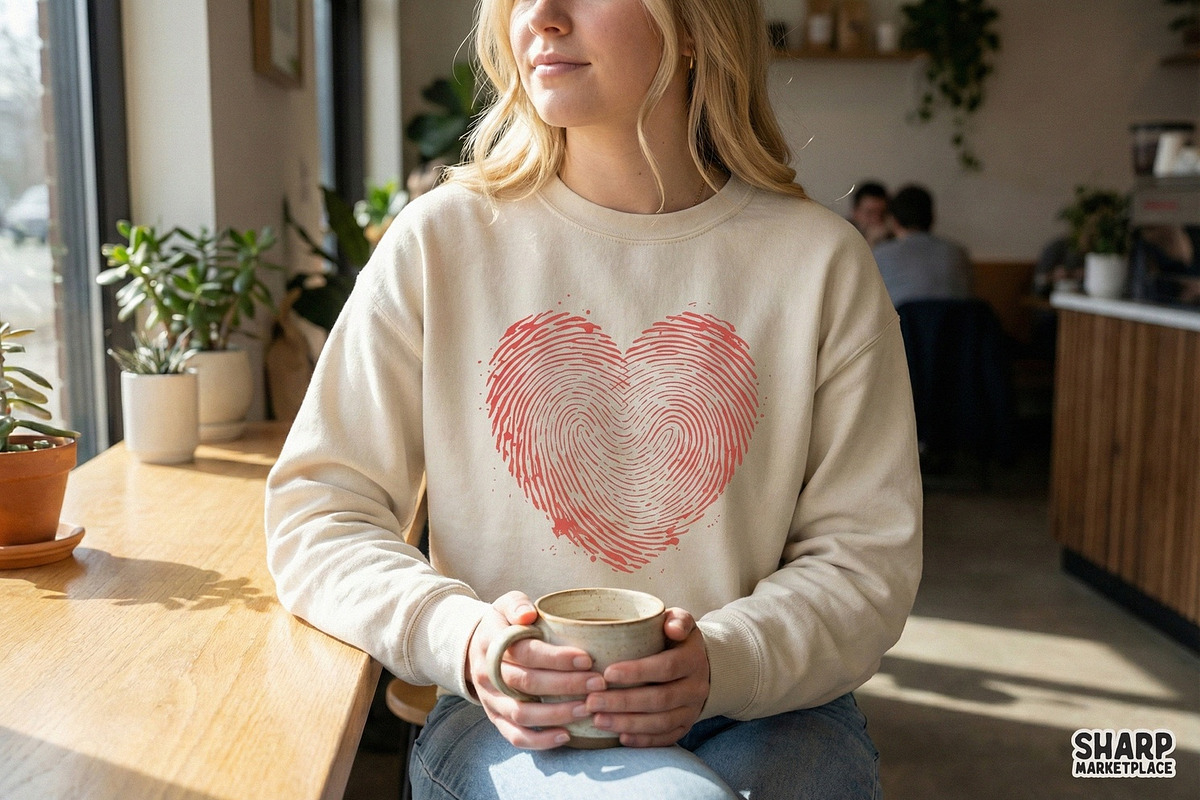 Heart Fingerprint PNG, Unique Love, an Illustration by SharpMarketplace (Photo 2 of 4)